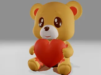Bear walentine day