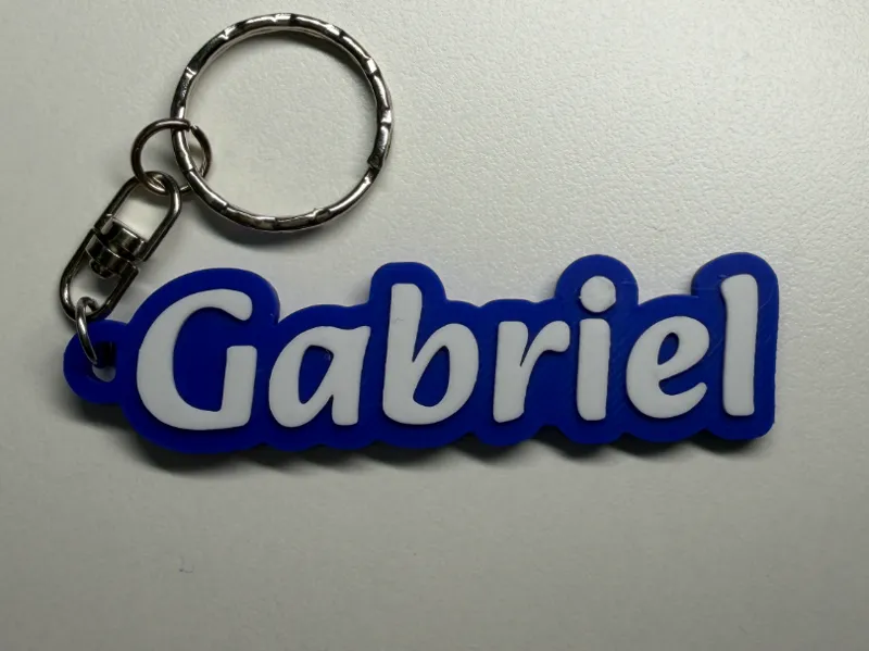 Gabriel personalized name keychain