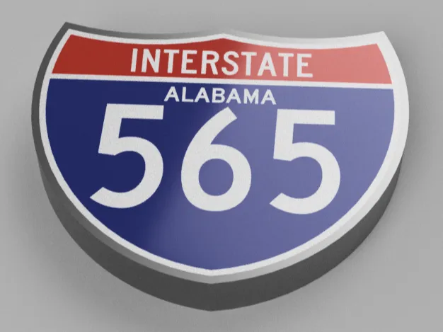 US Interstate 565 Light Box
