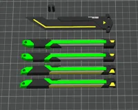 0.2mm layer, 3 walls, 15% infill (Green)