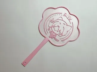 【恋与深空】仿欧根纱猫爪小扇子-祁煜
