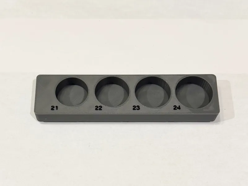 Gridfinity 1/2" Metric 4 Socket holder