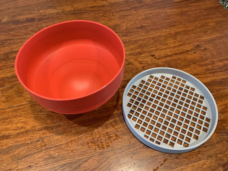 200mm diameter unpopped popcorn sifter