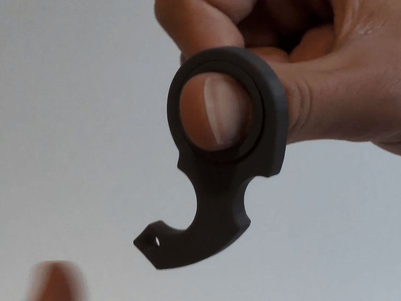 Keychain Fidget Ring – Spin, Flip, Relax