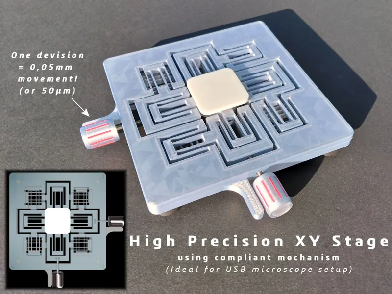 High Precision XY Stage (compliant mechanism)