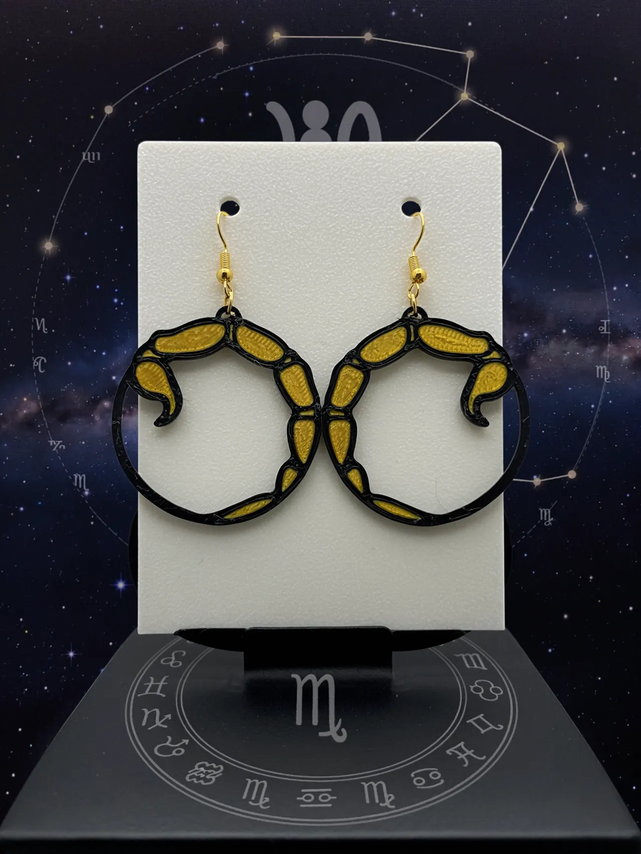 Scorpio Earrings - Zodiac Series view 2