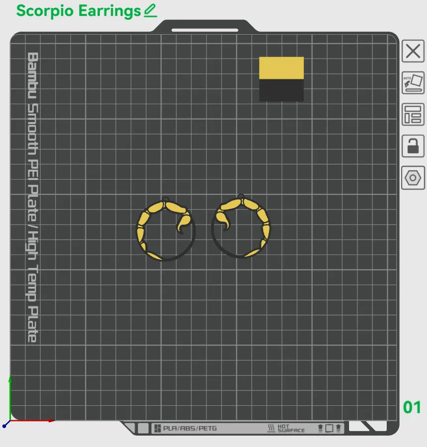Scorpio Earrings - Zodiac Series view 4