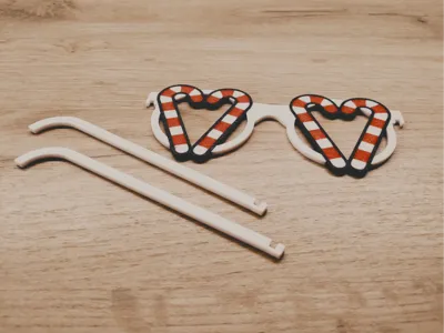 Lovely christmas candy cane glasses