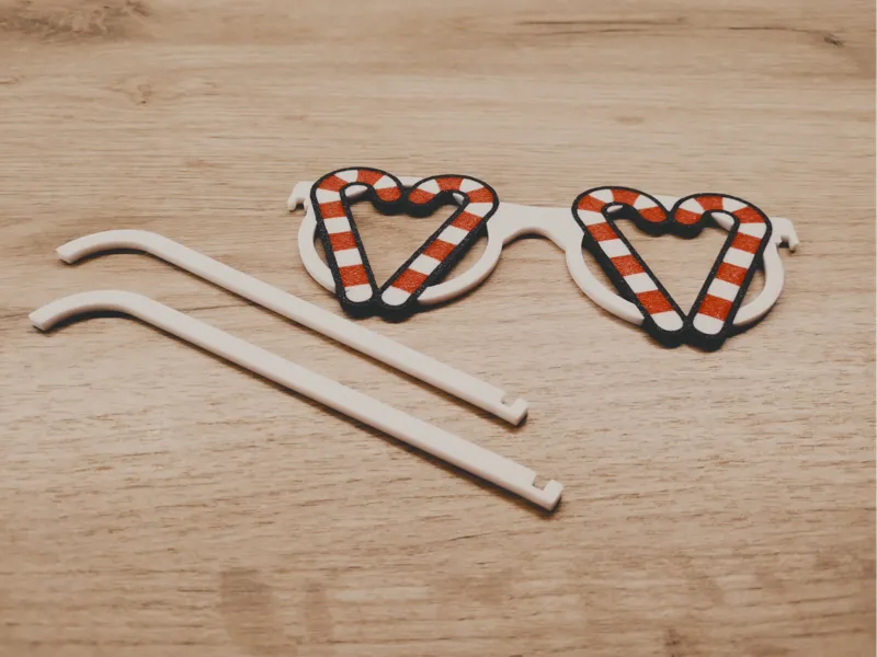 Lovely christmas candy cane glasses