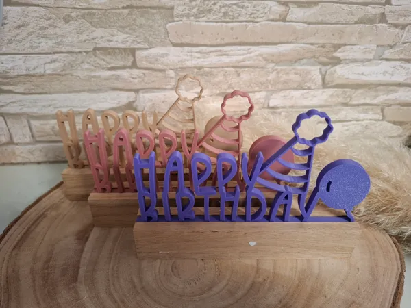 Réglette à briques « Happy Birthday »
