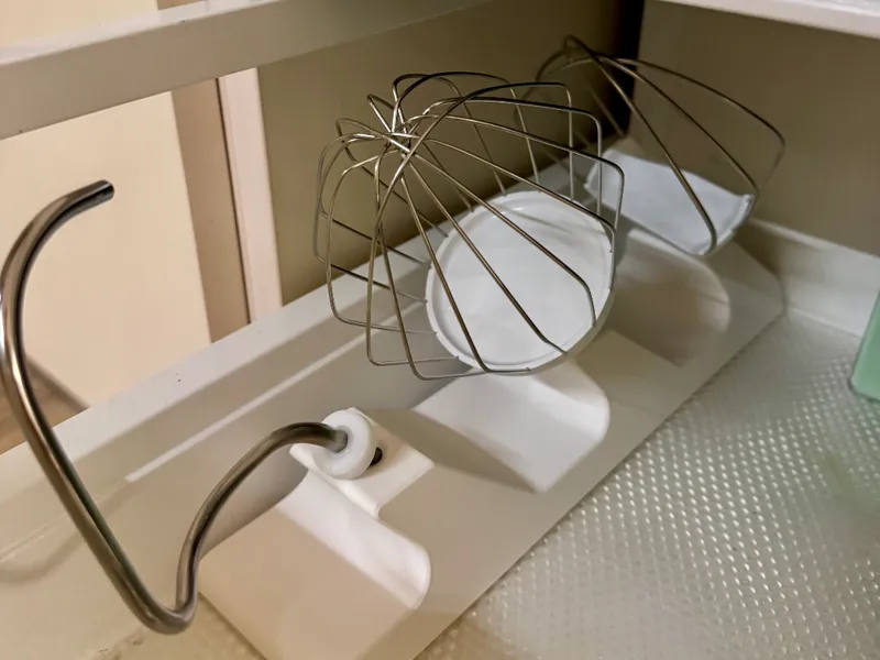 kitchen robot attachment holder