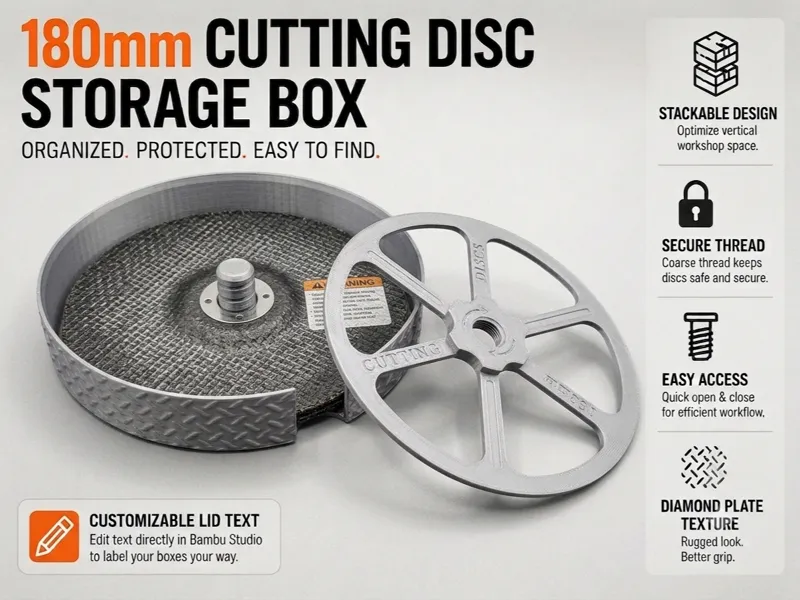 180mm (7 inch) Cutting Disc Storage Box