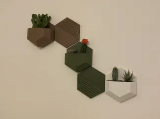 Wallplanter Hexagon