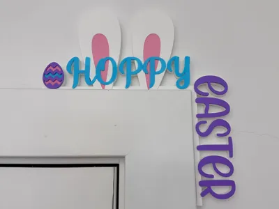 Hoppy Easter Door Corner