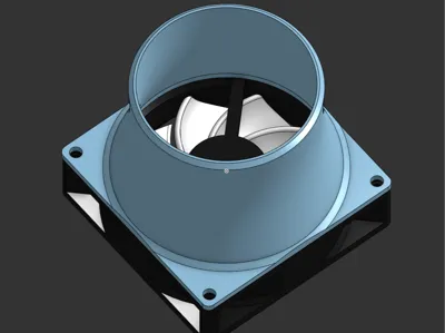 92mm fan to 3-inch duct adapter