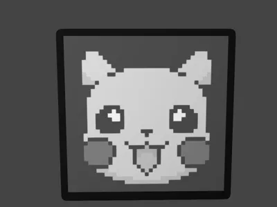Pikachu lithophane