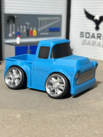 Letrero o emblema decorativo: Tooned 50's Pickup Truck — vista de referencia 2