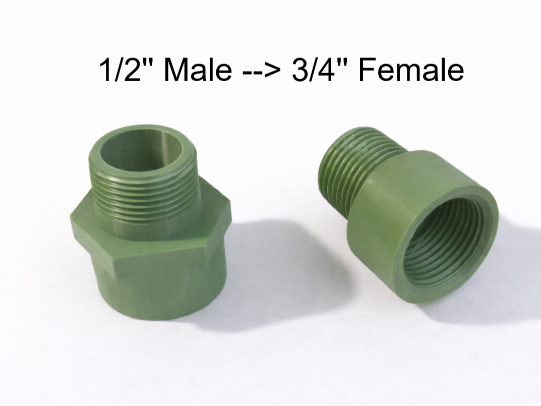 Raccordo Idraulico 3/4" Femmina → 1/2" Maschio