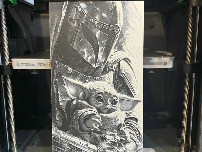 Mandalorian and Grogu Hueforge