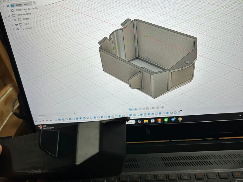 Coperchio Batteria per Piaggio Zip SP (PETG V0)