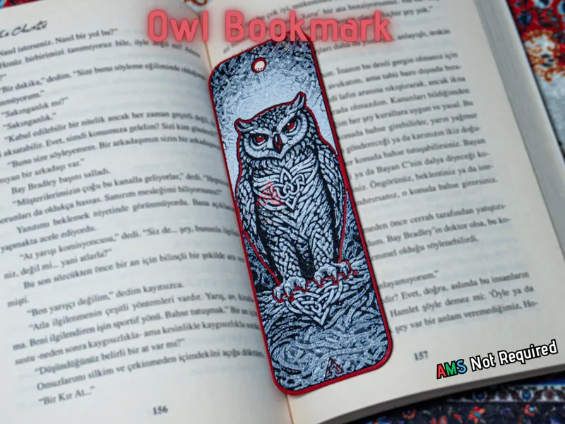 Celtic Knot Owl - Hueforge Bookmark