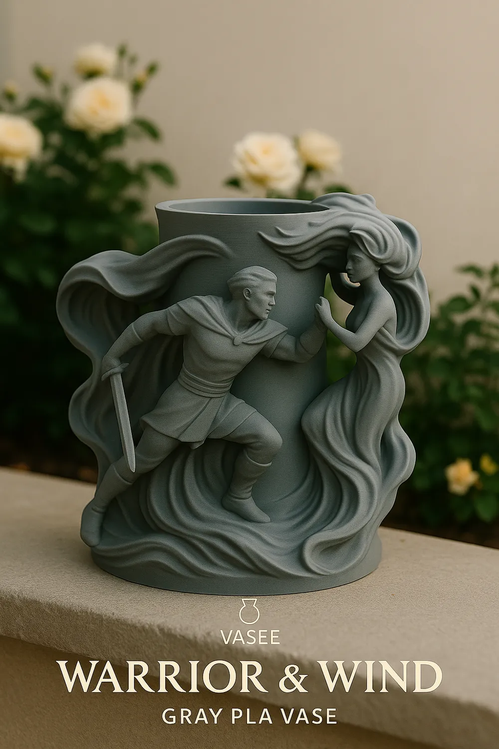 Vase Art – knight organizer pot with noble armor - Free 3D Print Model ...
