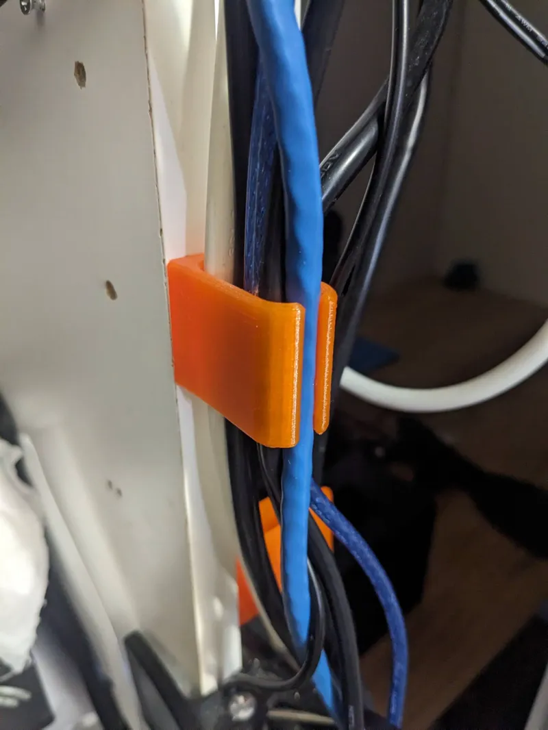 Cable management clamps for Ethernet / Power