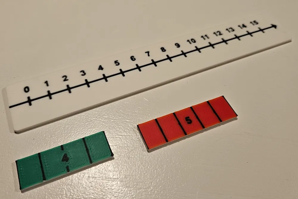 Ruler rail for math education and teaching - Free 3D Print Model ...