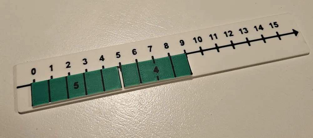 Ruler rail for math education and teaching - Free 3D Print Model ...