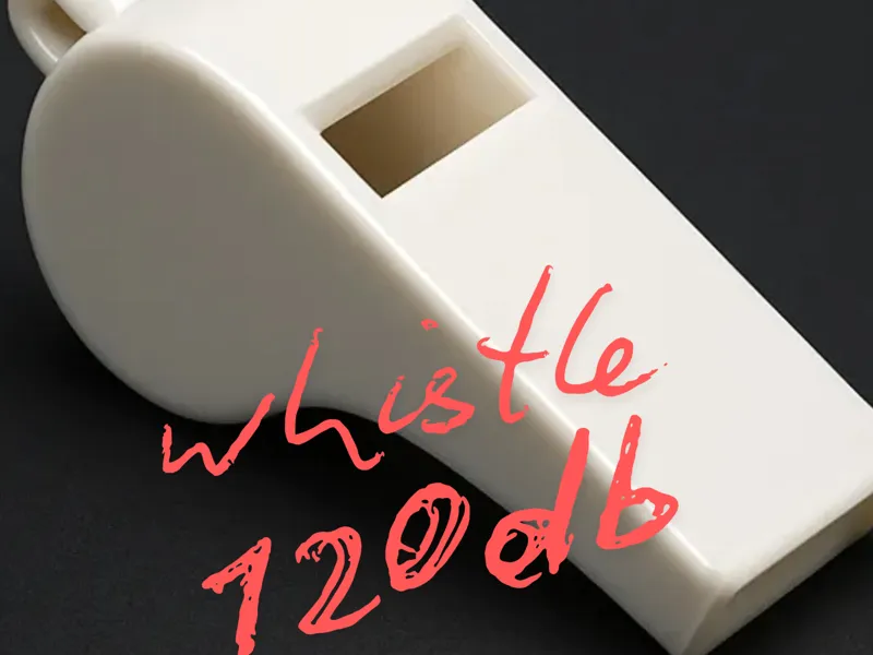 whistle 120 db+