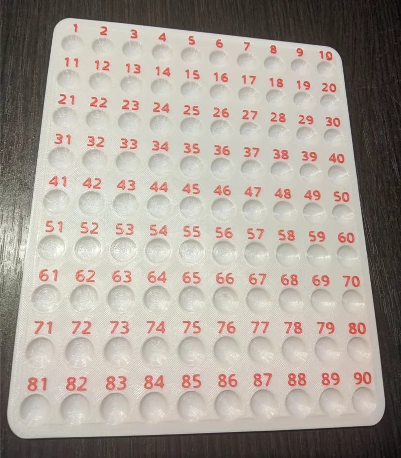 Bingo table 