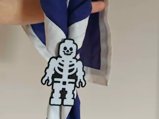 Skeleton Scout woggle 