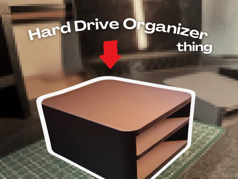 Hard Drive Desk Organizer