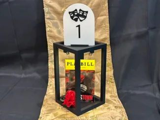 Broadway-themed wedding and event centerpiece