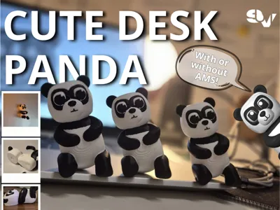 Cute Desk Magnet Panda Toy With Or Without AMS