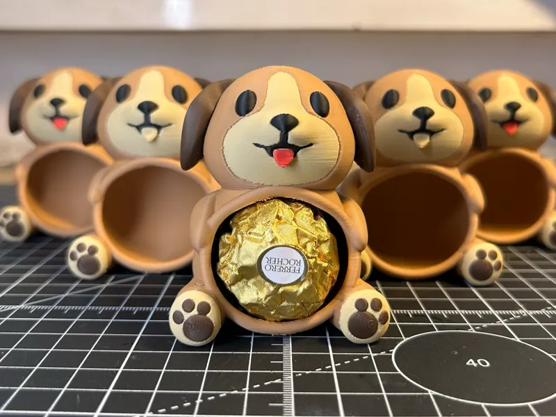 Dog Ferrero (praline holder)