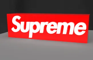 Supreme led logo lamp