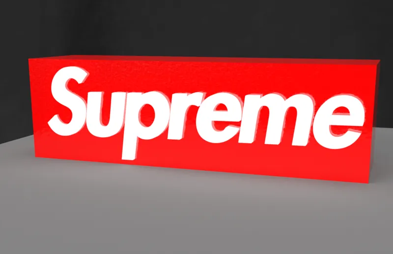 Supreme led logo lamp