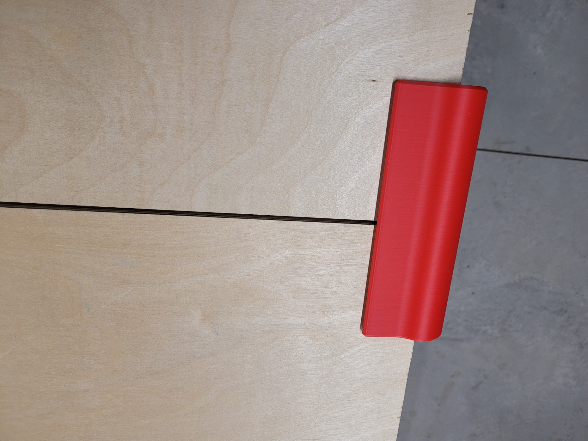 3/4" plywood cutting support