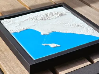 Greater Los Angeles Area, USA Topographic 3D Map