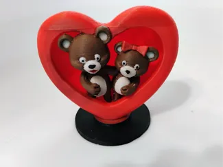 Teddy bear heart Valentine