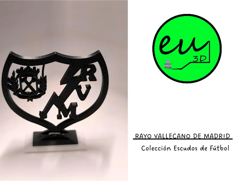 Escudo  Rayo Vallecano Madrid monocromático