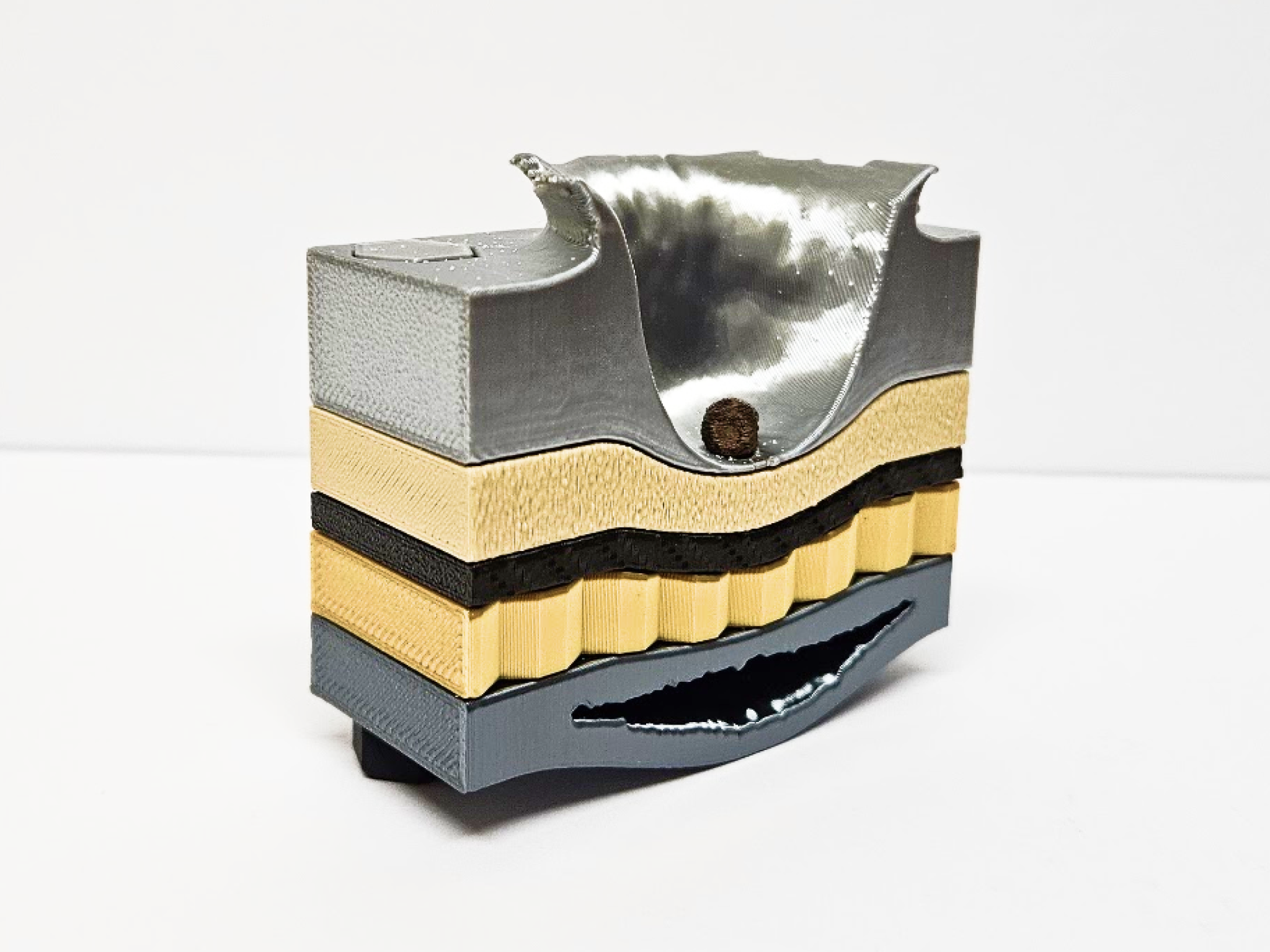 NASA Capsule Micrometeoroid Impact Cutaway - 1