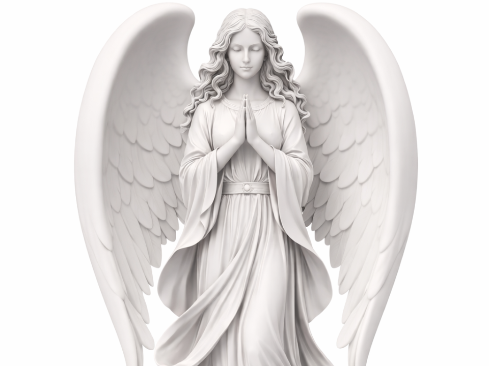 Celestial Guardian Angel – Gothic Fantasy Figurine