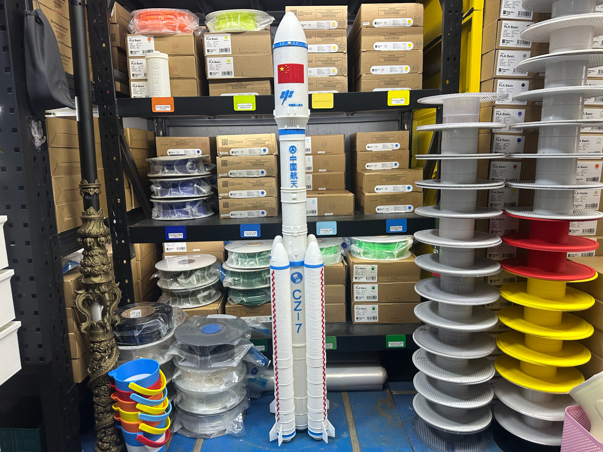 Miniatura 1 do modelo 3D 长征七号 高度1.06米 1:50 拆件打印 长征7号运载火箭 中国航天