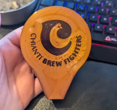 beer tap handle printed fillet 3/8" -16 