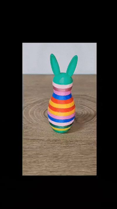 Modular Rainbow Bunny (15 Pieces) 