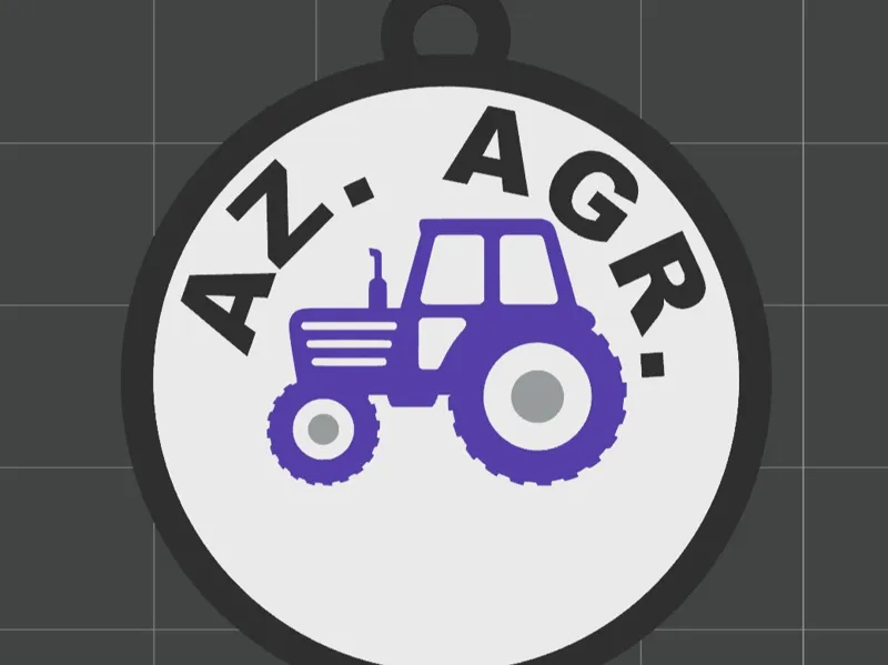 Portachiavi azienda agricola - trattore