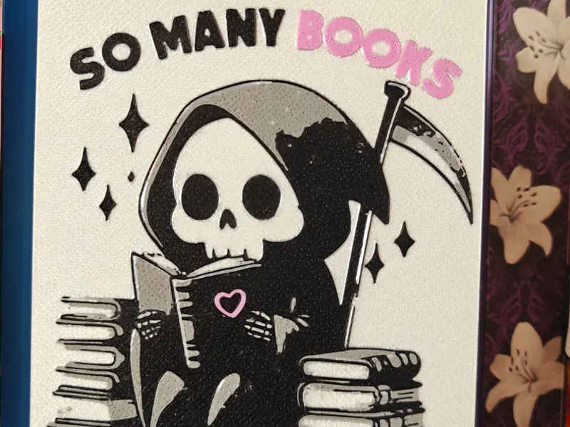 So Many Books, So Little Time Bookshelf Sign