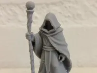 Figurine JDR de fanatique au bâton, échelle 28mm — photo 2